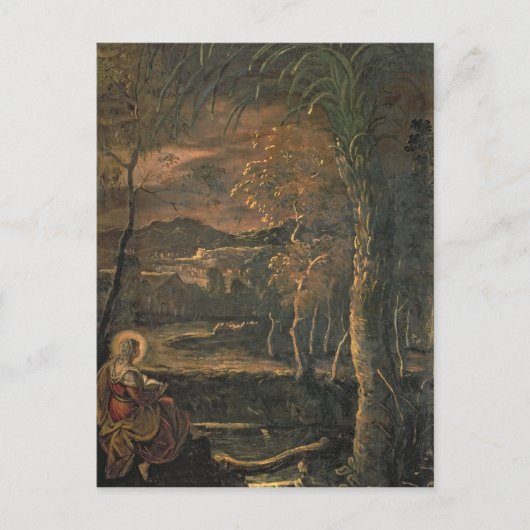 荒野のエジプトの聖マリア ポストカード (正面)