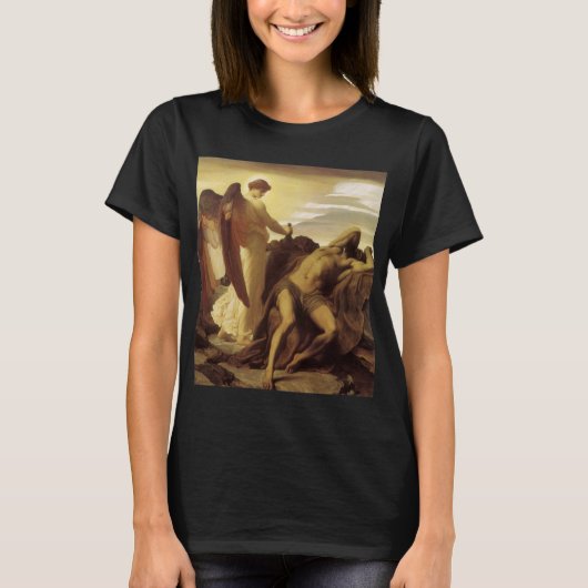 『荒野のエリヤ』(Elijah in Wilderness) by Lord Frederic Le Tシャツ (正面)