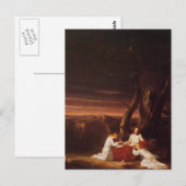 「荒野のキリストに仕える天使たち」 ポストカード (正面/裏面)