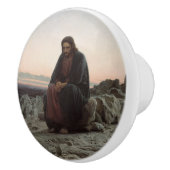 荒野のキリスト（Ivan Kramskoi著） セラミックノブ (右)