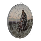 荒野のキリスト（Ivan Kramskoi著） ダーツボード (正面左)