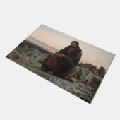 荒野のキリスト（Ivan Kramskoi著） ドアマット (アングル)