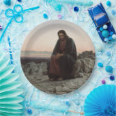 荒野のキリスト（Ivan Kramskoi著） ペーパープレート (パーティー)