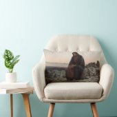 荒野のキリスト（Ivan Kramskoi著） ランバークッション (椅子)