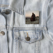 荒野のキリスト（Ivan Kramskoi著） 缶バッジ (インサイチュ)