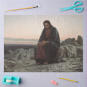 荒野のキリスト（Ivan Kramskoi著） 薄葉紙 (クラフト)