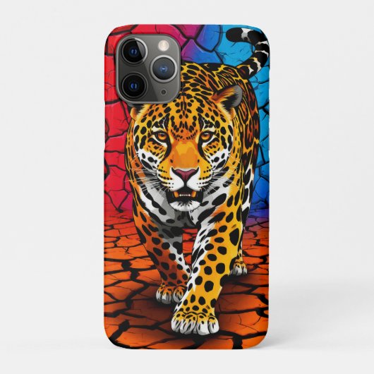 🐾 荒野のジャガー ドライ・アースのドラマティック・ネイチャー ✨🔥 Case-Mate iPhoneケース (裏)