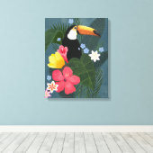 荒野のトロピカルトゥーカン キャンバスプリント (インサイチュ (ウッドフロア))