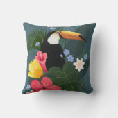 荒野のトロピカルトゥーカン クッション (裏面)