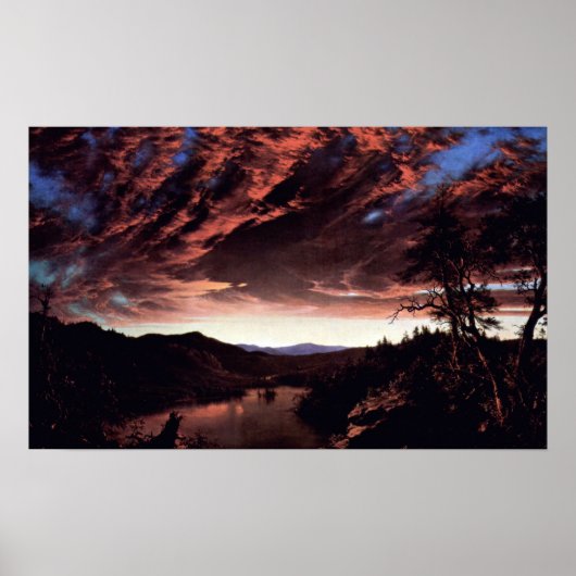 荒野のトワイライト – フレデリック・エドウィン教会 ポスター (正面)