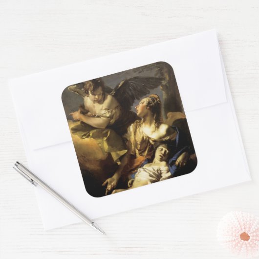 荒野のハガルとイスマール スクエアシール (封筒)