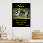 荒野の屈しない精神は名誉を輝かす ポスター (キッチン)