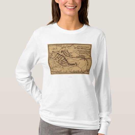 荒野の戦い-パノラマ式内戦 Tシャツ (正面)