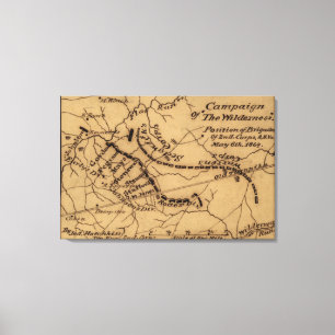 荒野の戦い – 南北戦争パノラマ キャンバスプリント