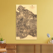 荒野の戦い – 南北戦争パノラマ キャンバスプリント (インサイチュ (リビング))