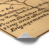 荒野の戦い – 南北戦争パノラマ ポスター (角)