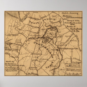 荒野の戦い – 南北戦争パノラマ ポスター