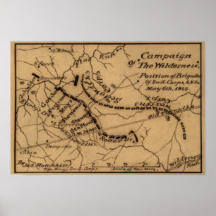 荒野の戦い – 南北戦争パノラマ ポスター