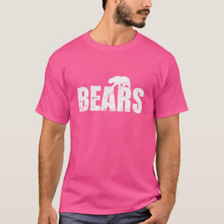 荒野の森のクマの家族 Tシャツ