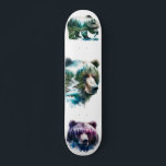 荒野の白熊 スケートボード<br><div class="desc">#激しい水色の荒野の白熊。</div>