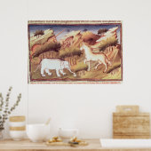 荒野の神話的な動物 ポスター (キッチン)