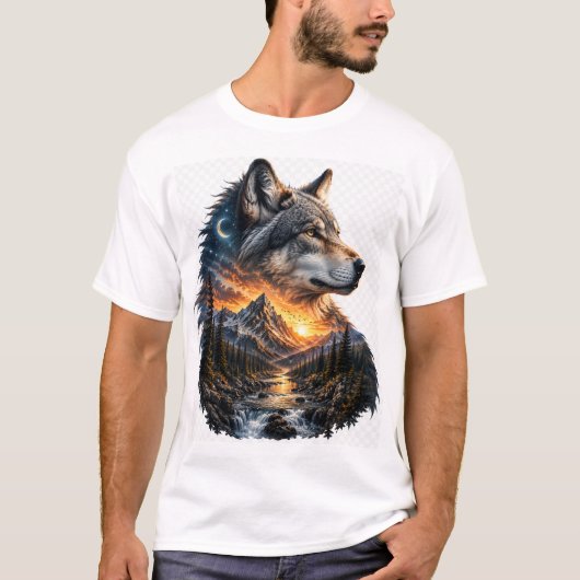 荒野の自然芸術 Tシャツ (正面)