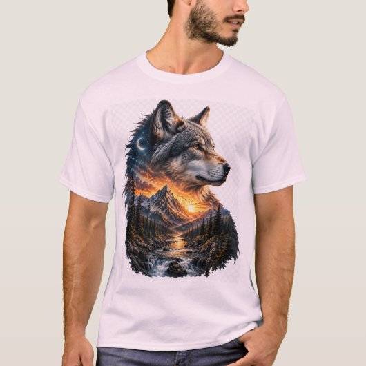 荒野の自然芸術 Tシャツ (正面)