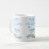 荒野の荒野と流れの道 コーヒーマグカップ (正面左)