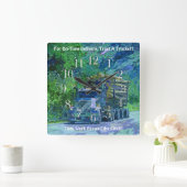 荒野の記録のトラックの柱時計 スクエア壁時計 (ホーム)