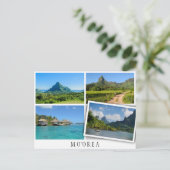 荒野の風景は緩やかなイメージとコラージュ ポストカード (スタンド正面)