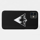 荒野の風景を持つ三角形のフレームアートワーク Case-Mate iPhoneケース (裏面(横))