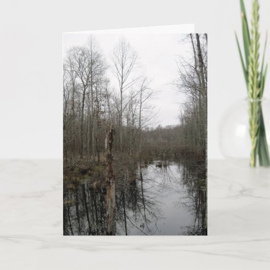 荒野を川で渡る カード (正面)