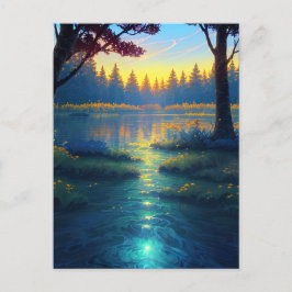 荒野を魅了する湿原の森 ポストカード