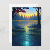 荒野を魅了する湿原の森 ポストカード (正面/裏面)