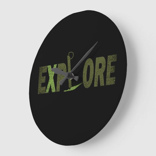 荒野エクスプローラを探索 ラージ壁時計 (傾斜)