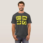 荒野キャンプ日常リピート少年 Tシャツ (正面フル)