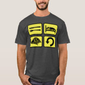 荒野キャンプ日常リピート少年 Tシャツ (正面)