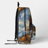 荒野グリズリーベアーワイルドライフ/自然 プリントバックパック (左)