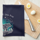 荒野スピリットベア キッチンタオル (四つ折り)