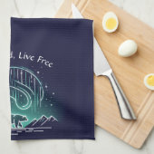 荒野スピリットベア キッチンタオル (四つ折り)