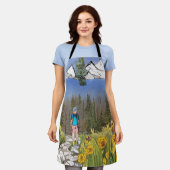 荒野ハイキング エプロン (着用した状態)