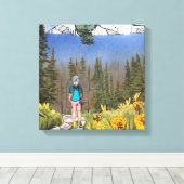 荒野ハイキング キャンバスプリント (インサイチュ (ウッドフロア))