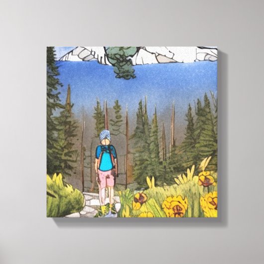 荒野ハイキング キャンバスプリント (正面)