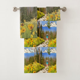 荒野ハイキング バスタオルセット