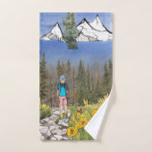 荒野ハイキング バスタオルセット (ハンドタオル)