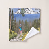 荒野ハイキング バスタオルセット (ウォッシュタオル)