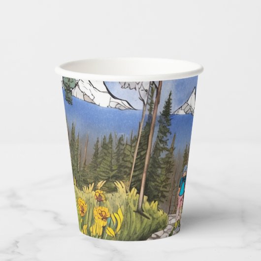 荒野ハイキング 紙コップ (正面)