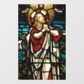 荒野フェイクでステンドグラス祈イエス様が ウィンドウサイン (シート)