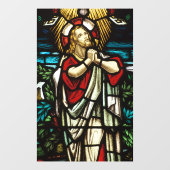 荒野フェイクでステンドグラス祈イエス様が ウィンドウサイン (シート)