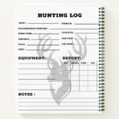 荒野威厳のあると星に囲まれたムース ノートブック (裏面)